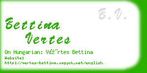 bettina vertes business card